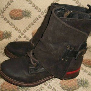 Zigi Girl Geneva Leather Moto Boots 8.5